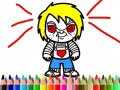 Juego Libro de colorear del chico aterrador en línea