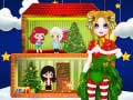 Juego Casa de la Princesa Muñeca Navideña en línea