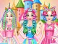 Juego Salón de pelo de las princesas unicornio arcoíris en línea