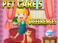 Juego Cuidado de mascotas 5 diferencias en línea