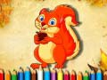 Juego Libro de Colorear Ardillas en línea