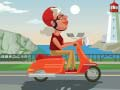 Juego Coloración Paseo en Scooter por la Ciudad en línea