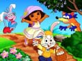Juego Dora Feliz Pascua. Encuentra las diferencias en línea