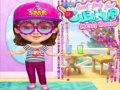 Juego Niña dulce limpiando la casa desordenada en línea