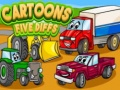Juego Cartoons Cinco Diferencias en línea