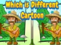 Juego ¿Cuál es el dibujo animado diferente? en línea
