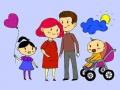 Juego Libro de Colorear Familia Feliz en línea