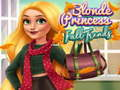 Juego Tendencias de Otoño de la Princesa Rubia en línea