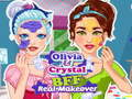 Juego Crystal y Olivia: Maquillaje Real de Mejores Amigas en línea
