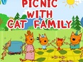 Juego Picnic con la familia gato en línea