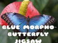 Juego Rompecabezas de Mariposa Morfo Azul en línea