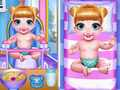 Juego Dulce tiempo de baño para gemelos en línea