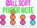Juego Clasificación de Bolas: Nota en Papel en línea