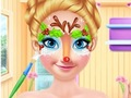 Juego Pintura Facial Navideña de Anna en línea