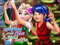 Juego Selfie de Ladybug y Elsa en Navidad en línea