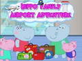 Juego Aventura de la familia Hipopótamo en el aeropuerto en línea