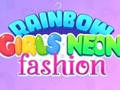 Juego Moda Neón de Chicas Arcoíris en línea
