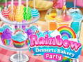 Juego Fiesta de Postres Arcoíris en la Panadería en línea