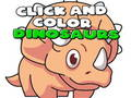 Juego Haz clic y colorea dinosaurios en línea