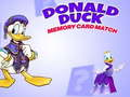 Juego Memoria de cartas de Donald Duck en línea