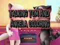 Juego Colorear a Talking Tom y Angela en línea