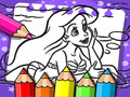 Juego Libro para Colorear de Ariel la Sirenita en línea