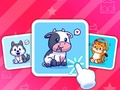 Juego Tarjetas de animales adorables en línea