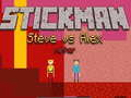 Juego Stickman Steve vs Alex Nether en línea