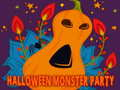 Juego Puzzle de la fiesta de monstruos de Halloween en línea