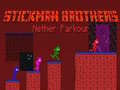 Juego Hermanos Stickman Parkour del Nether en línea