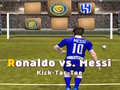 Juego Messi vs Ronaldo Kick Tac Toe en línea