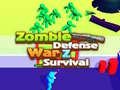 Juego Defensa Zombie: Supervivencia Guerra Z en línea