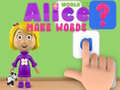 Juego Mundo de Alicia: Crea Palabras en línea