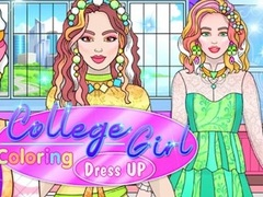 Juego Colorear y Vestir a la Chica Universitaria en línea
