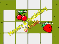 Juego Memoria y vocabulario de frutas en línea