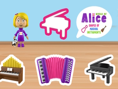 Juego Mundo de las Formas de Instrumentos Musicales de Alicia en línea