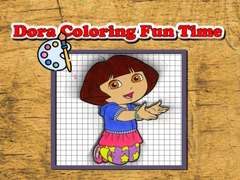 Juego Tiempo Divertido de Colorear con Dora en línea