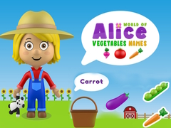 Juego Mundo de Nombres de Verduras de Alicia en línea