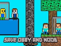 Juego Salva a Obby y Noob Para Dos Jugadores en línea