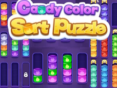 Juego Rompecabezas de clasificación de caramelos de colores en línea