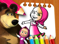 Juego Libro para colorear Masha y el Oso en línea