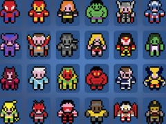 Juego Imágenes por Números Superhéroes en línea