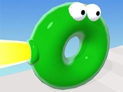 Juego Carrera de Blob Rebotante: Curso de Obstáculos en línea