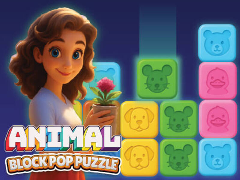 Juego Rompecabezas de bloque de animales en línea