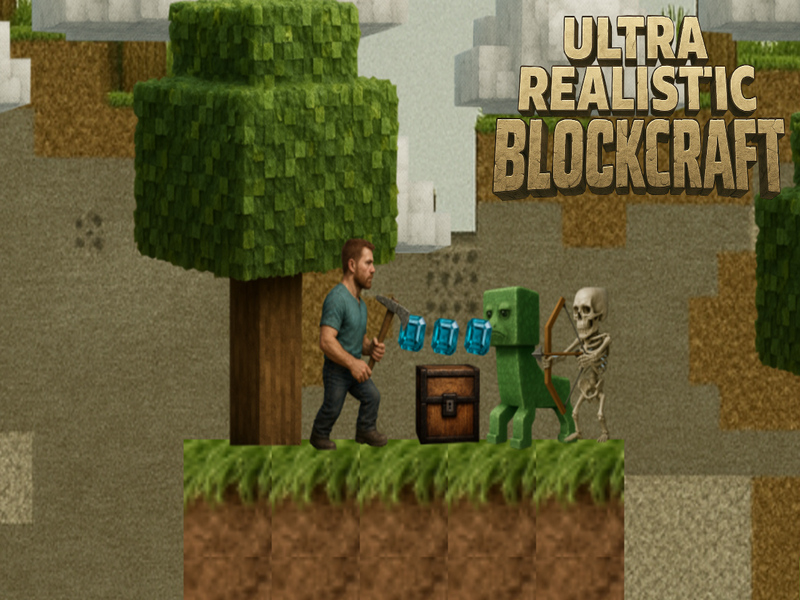 Juego Blockcraft ultra realista en línea