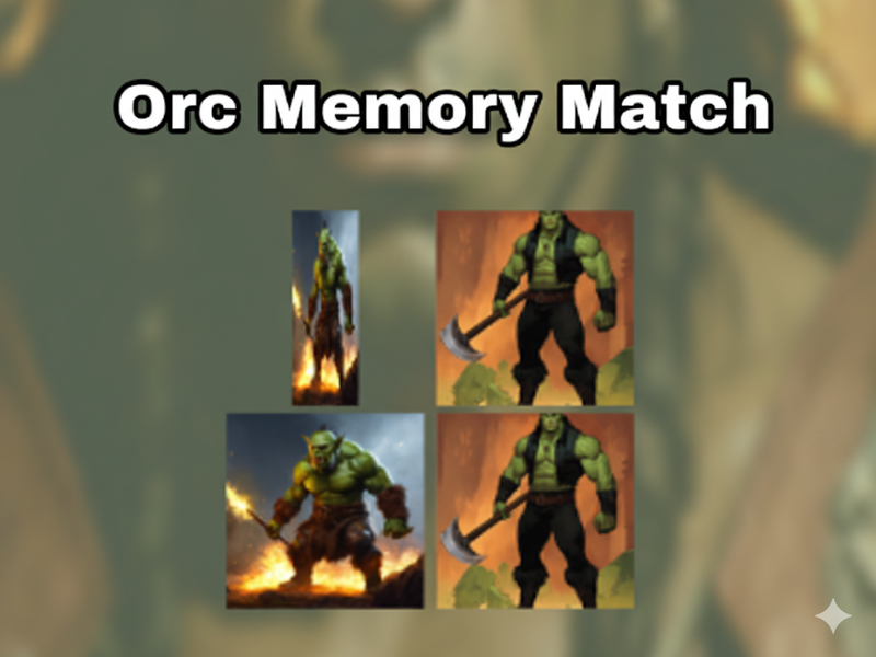 Juego ORC Memory Match en línea