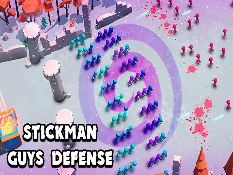 Juego Defensa de chicos de stickman en línea