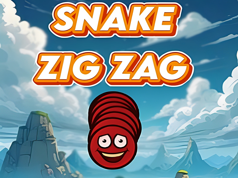 Juego Serpiente zig zag en línea