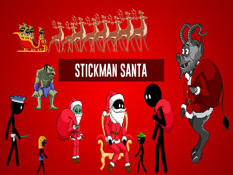 Juego Stickman Santa en línea