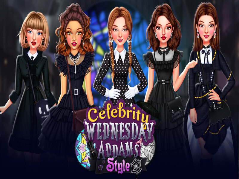 Juego Celebrity Wednesday Addams Style en línea